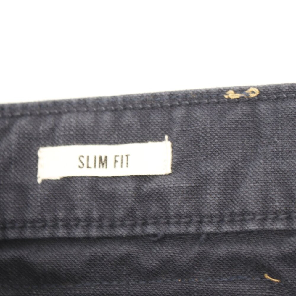 Todd Snyder Pants Mens 38 L27 Slim Fit 5 Pocket Cotton Linen Flat Front Blue - Picture 11 of 13
